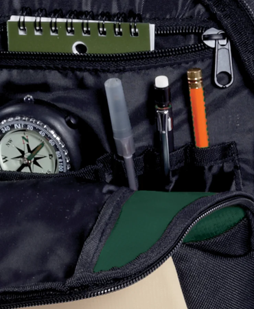 Closeup of a BG77 Port Authority Urban Backpack